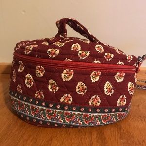 Vera Bradley Red Leaf makeup bag